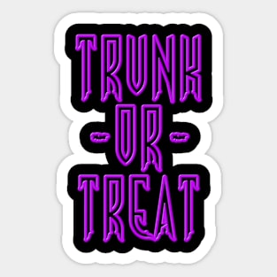 Trunk Or Treat Halloween Sticker